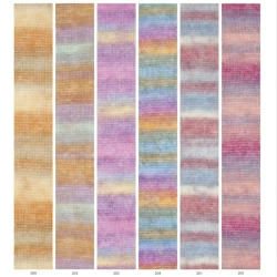 Пряжа Katia Atenea Tones -  палитра