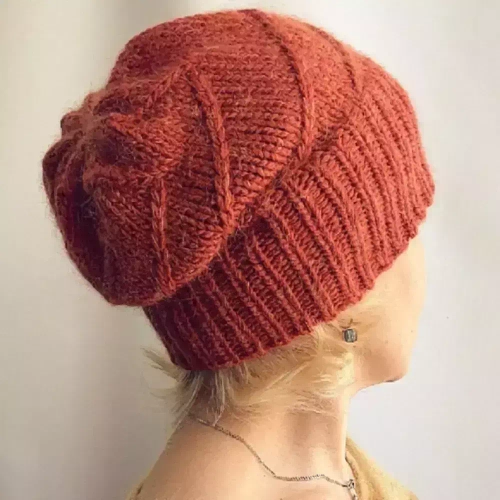 Мастер-класс по вязанию шапки. Модель "Диагональ"