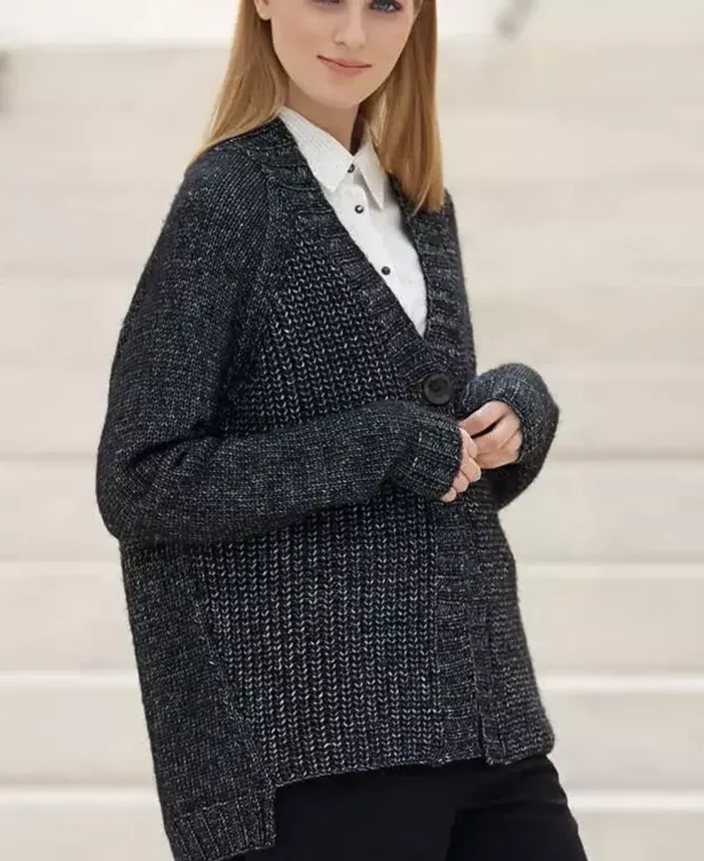 Katia Cotton Merino модель - кардиган