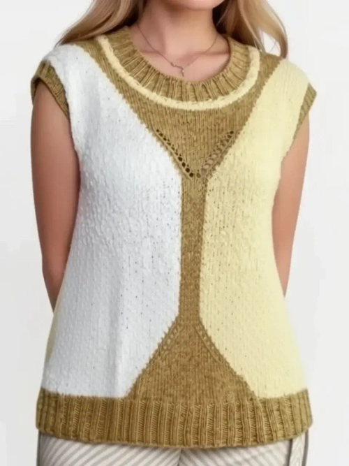 МК летний топ спицами. Модель "Дюна"