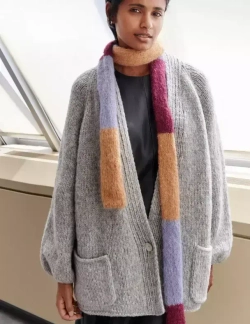 Шарф и кардиган из Lana Grossa Spuma