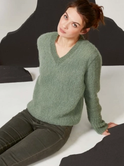 Lang Yarns Suri Alpaca - модель пуловера
