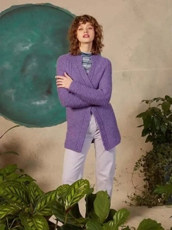 Lang Yarns Suri Alpaca - модель кардигана 1