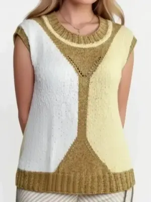 МК летний топ спицами. Модель "Дюна"