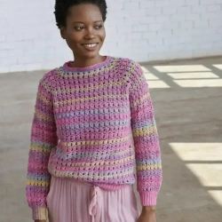 Пряжа Katia Atenea Tones  - модель джемпера