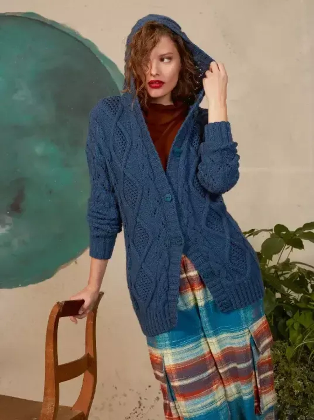 Lang Yarns Yak - модель кардигана