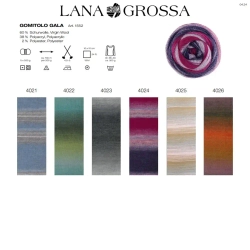 Lana Grossa Gomitolo Gala - палитра цветов