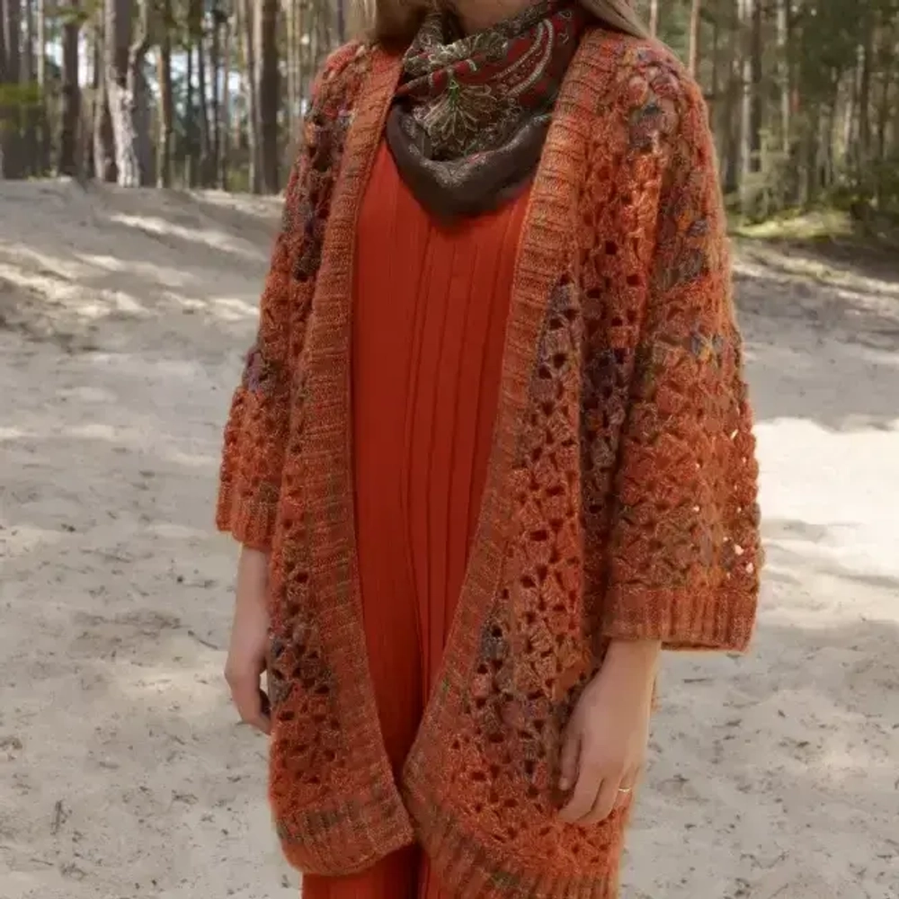 Пряжа Lana Grossa Picasso - кардиган