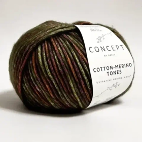 Пряжа Katia Cotton Merino Tones 2
