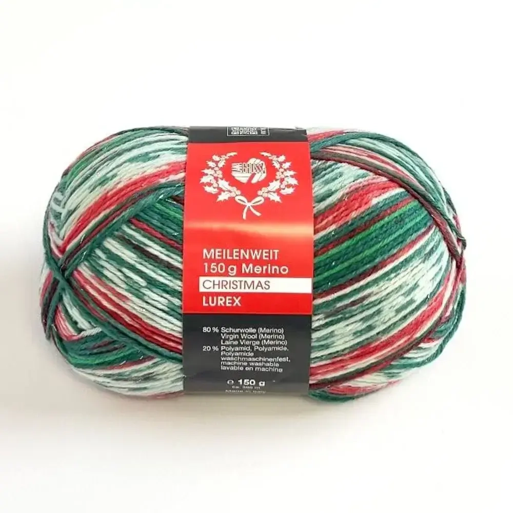 Lana Grossa Meilenweit 150 Merino Christmas 635