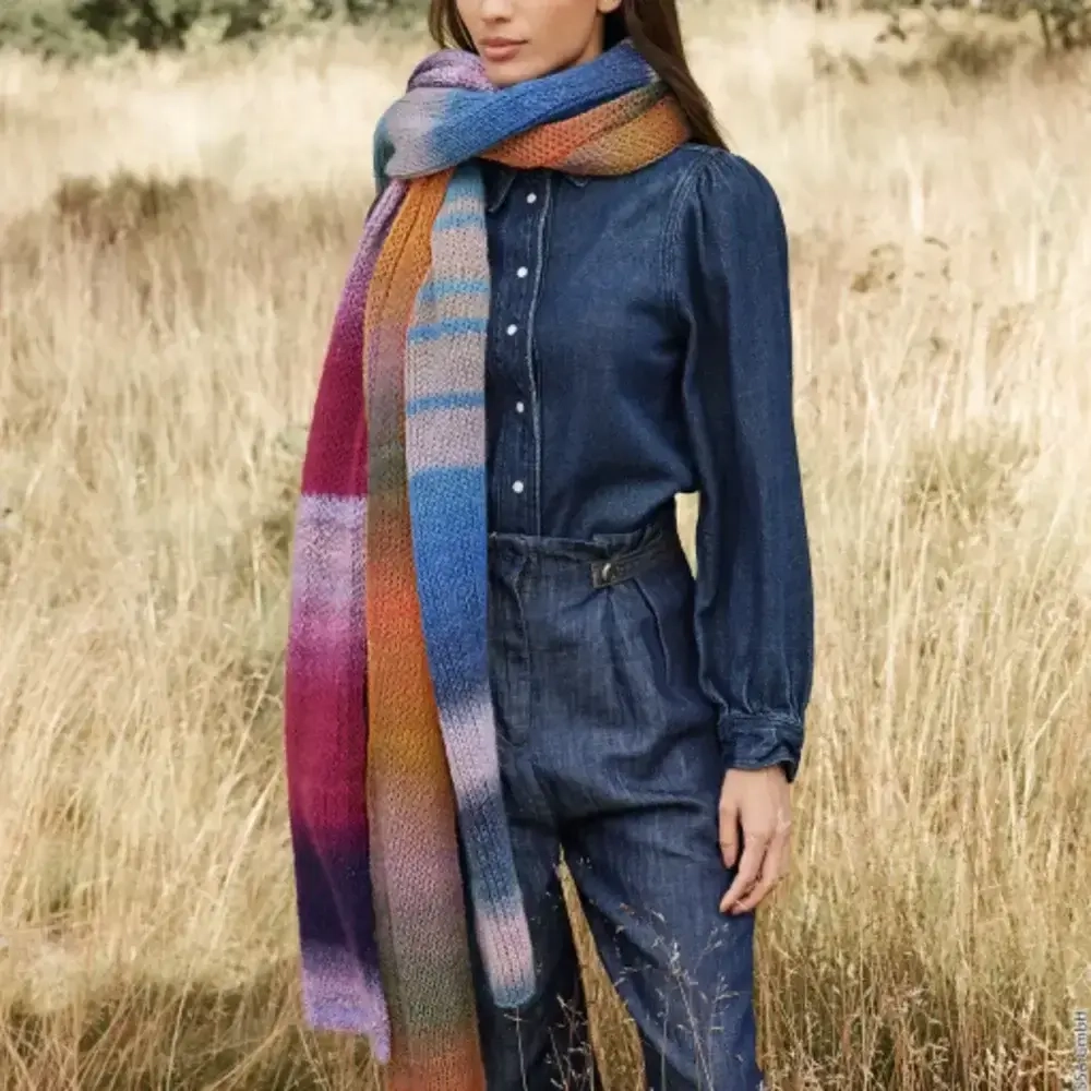 Lana Grossa Gomitolo Gala - шарф 2