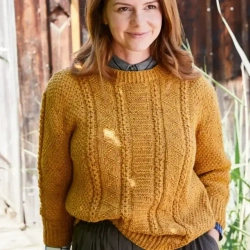 Lana Grossa Country Tweed Fine - модель джемпера