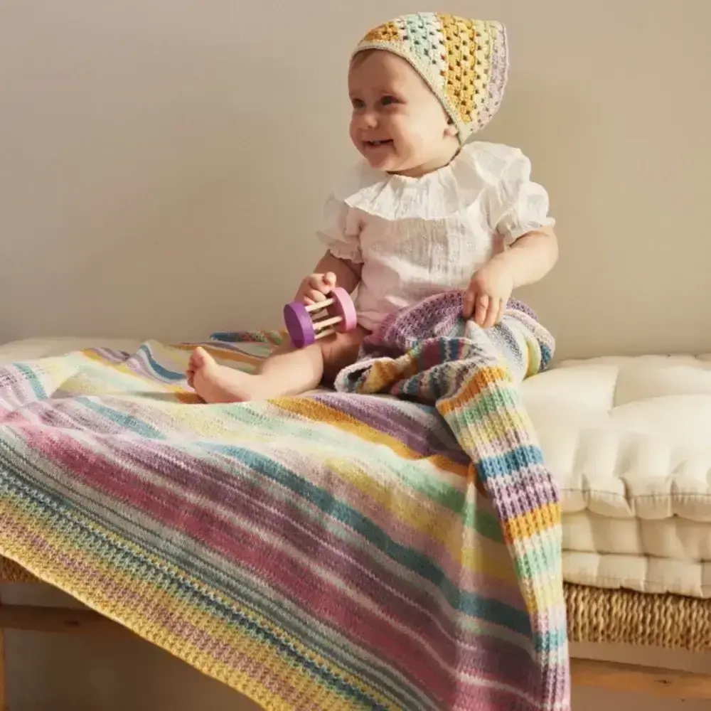 Katia Fair Cotton Diverco - модель пледа