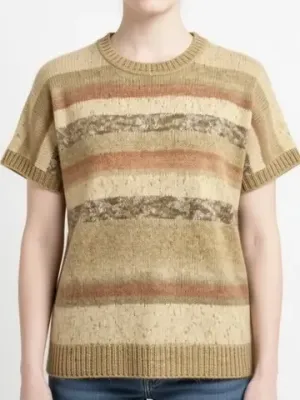 МК футболки спицами. Модель "Песчаная симфония"