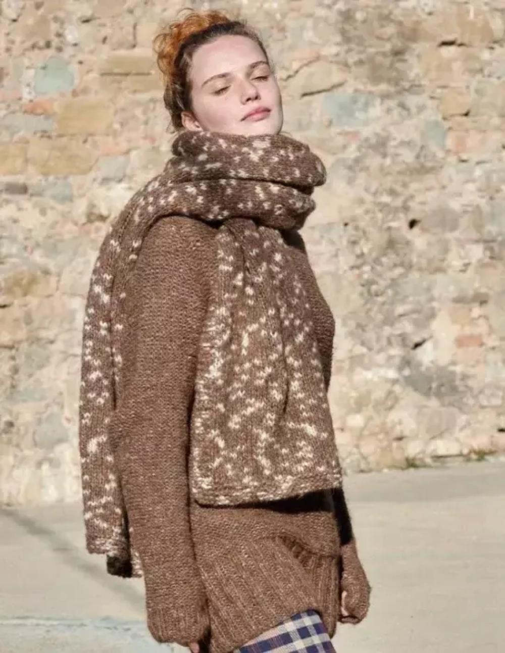 Katia Air Alpaca Natural Colors - шарф