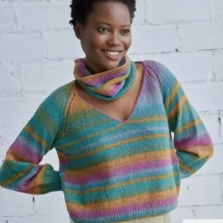 Пряжа Katia Atenea Tones -  модель пуловера