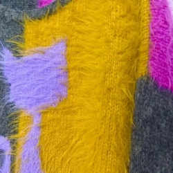 МК джемпера спицами. Модель "Лиловый кот" - 3