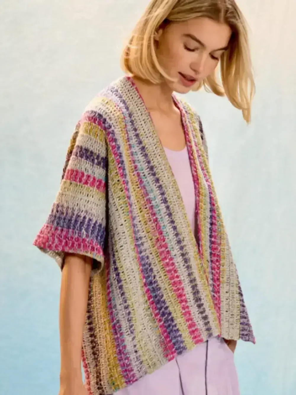 Пряжа Lana Grossa Gomitolo California - модель кардигана