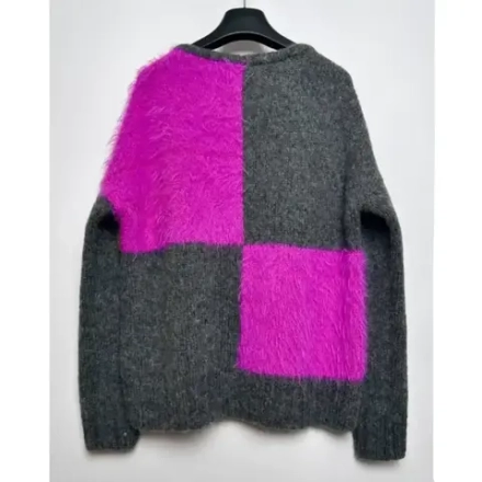 МК джемпера спицами. Модель "Лиловый кот"