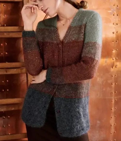 Lana Grossa Модели Кардиган (р-р 42-52)