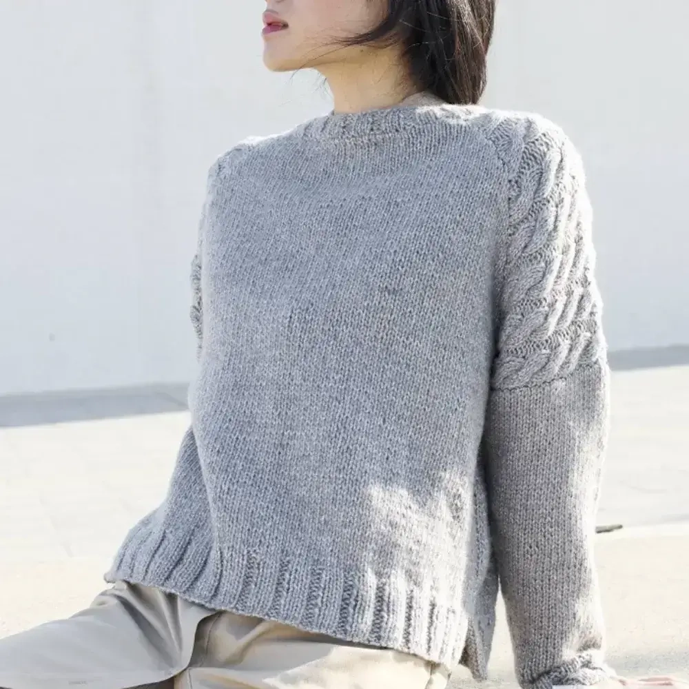 Пряжа Katia Concept Cotton Merino Glam - модель джемпера