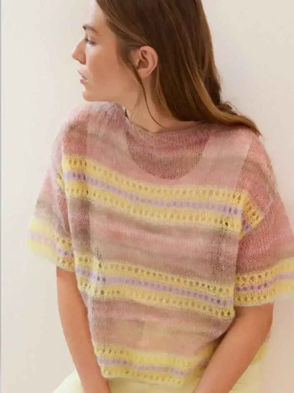 Пряжа Lana Grossa Cottonhair - модель футболки 2