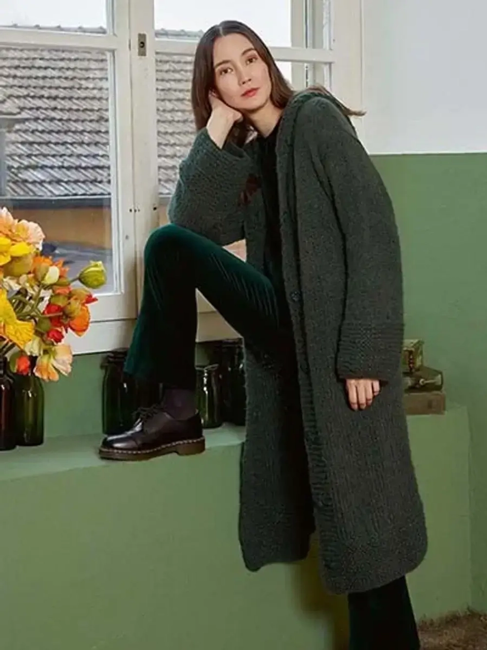 Lang Yarns Suri Alpaca - модель пальто