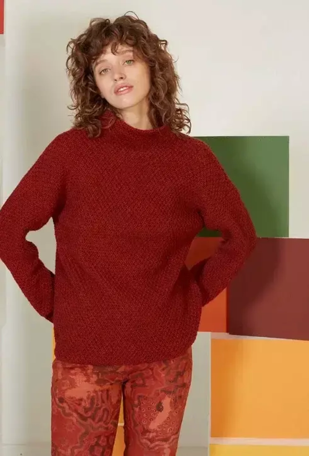 Lang Yarns Yak - модель свитера