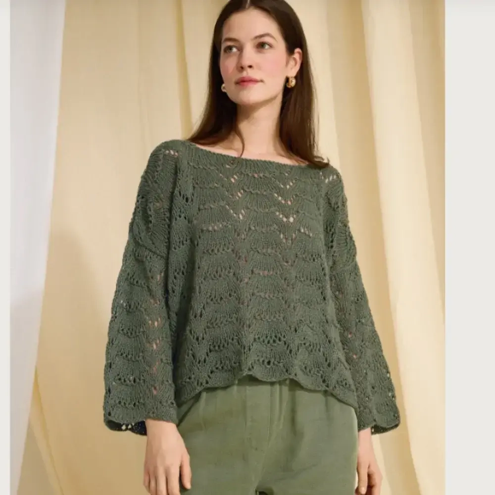 Lana Grossa Linissimo (Linea Pure) - ажурный джемпер