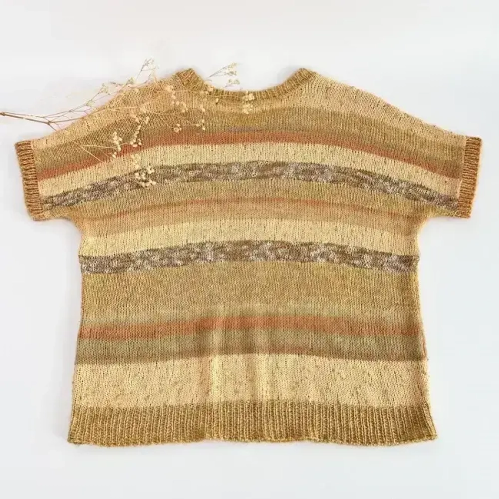 МК летней футболки. Модель "Песчанная симфония". - 4