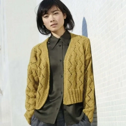 Пряжа Katia Concept Cotton Merino Glam - модель жакета